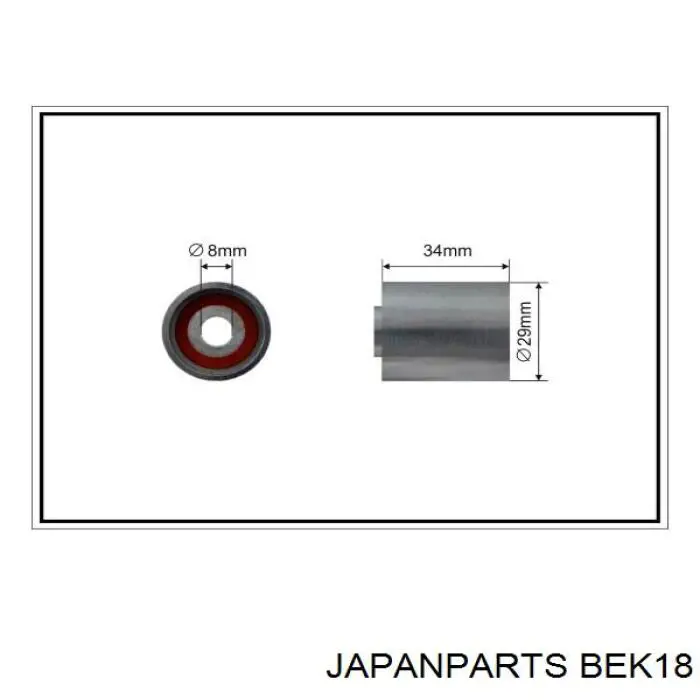 Comprar BEK18 Japan Parts Polea correa distribución