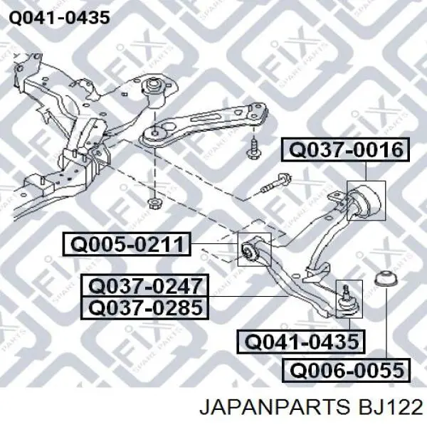 Rótula inferior de suspensión Japan Parts BJ122 precio, desde 12,42 EUR