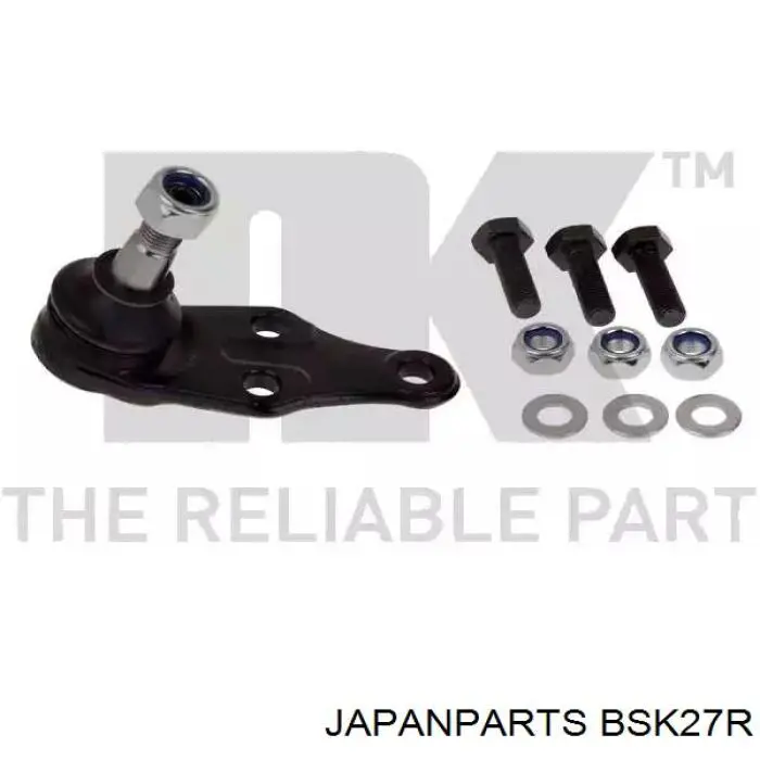 BSK27R Japan Parts barra oscilante, suspensión de ruedas delantera, inferior derecha