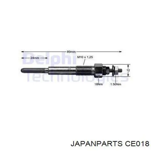 CE-018 Japan Parts bujía de precalentamiento