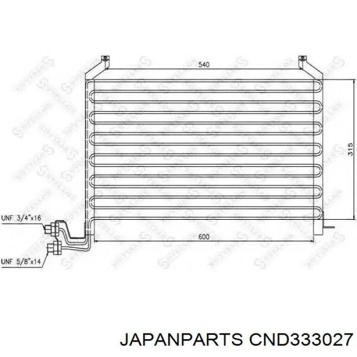 CND333027 Japan Parts condensador aire acondicionado