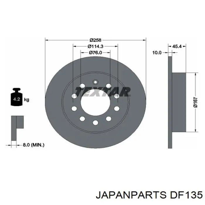 Comprar DF135 Japan Parts Disco de embrague