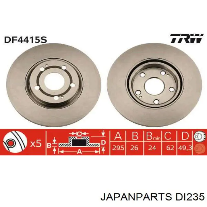 DI235 Japan Parts