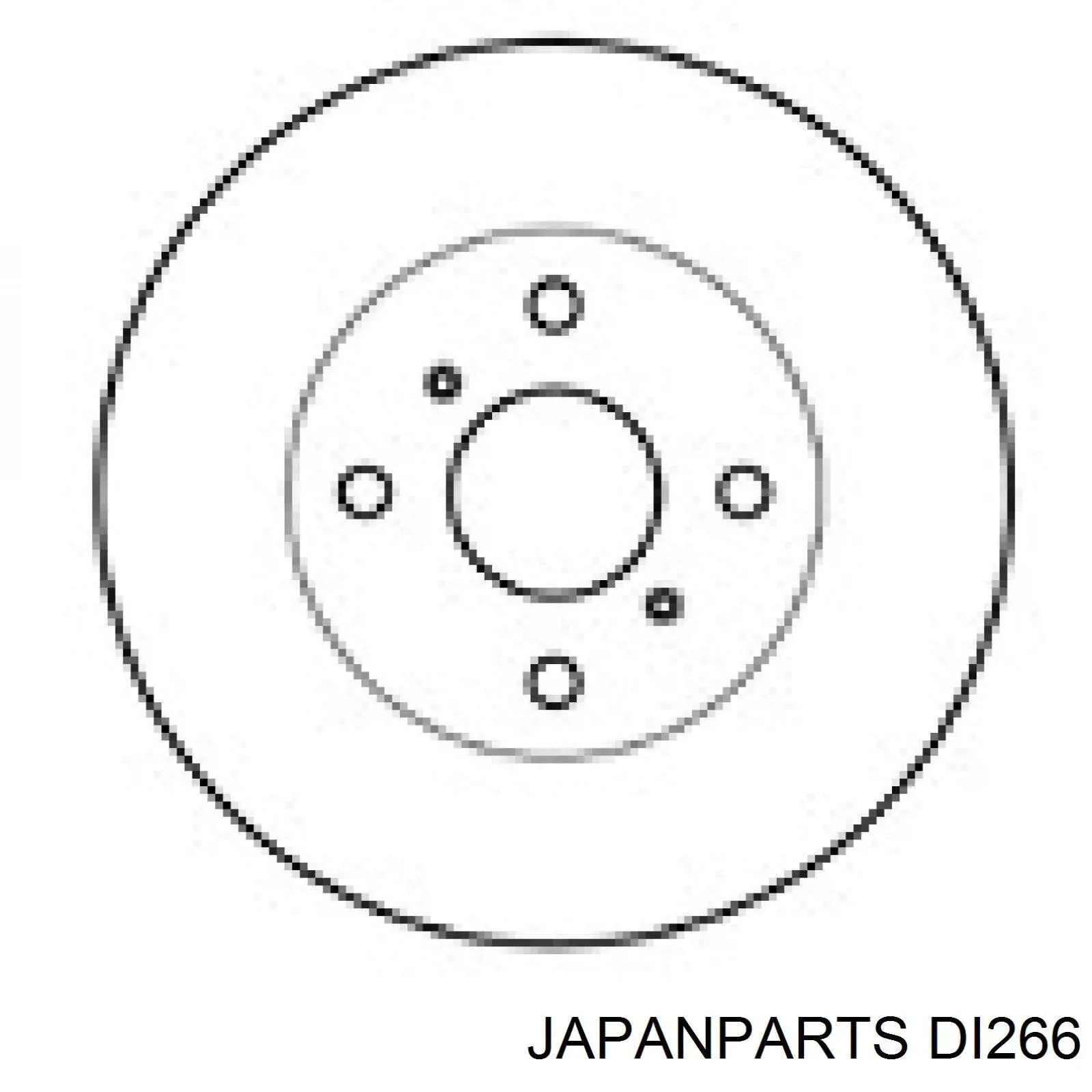 DI266 Japan Parts freno de disco delantero