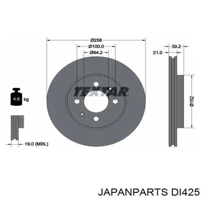 DI425 Japan Parts Discos