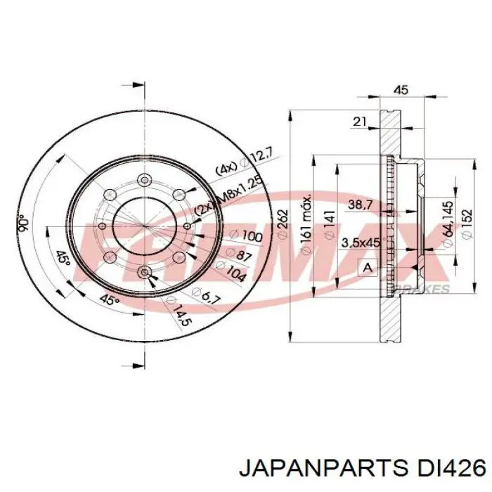 Discos Japan Parts DI426