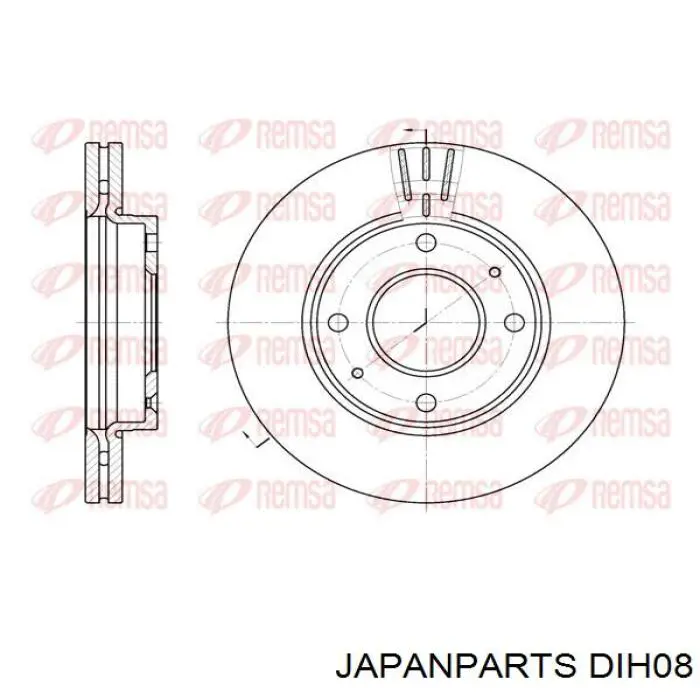 Frenos delanteros Japan Parts DIH08C precio, desde 30,21 EUR