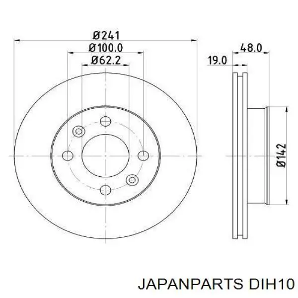 Frenos delanteros Japan Parts DIH10 precio, desde 29,22 EUR