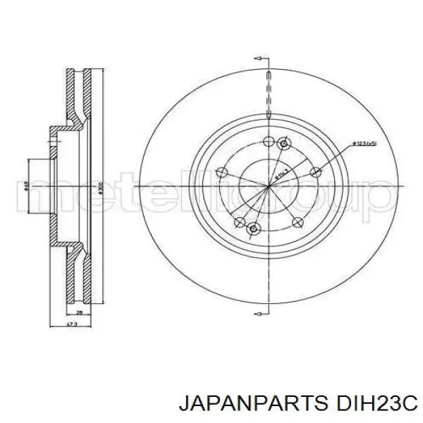 Comprar DIH23C Japan Parts Freno de disco delantero