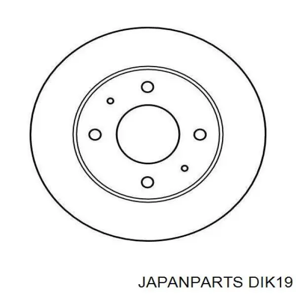 Disco de freno delantero Japan Parts DIK19