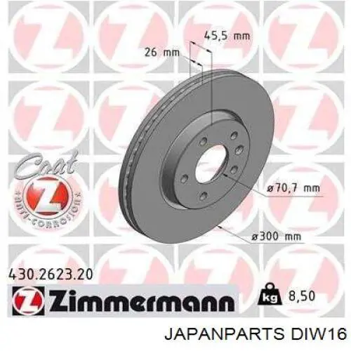 Freno de disco delantero Ford Sierra 1 GBC