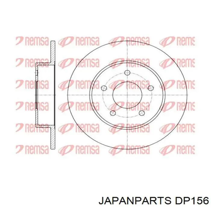 Frenos traseros Japan Parts DP156