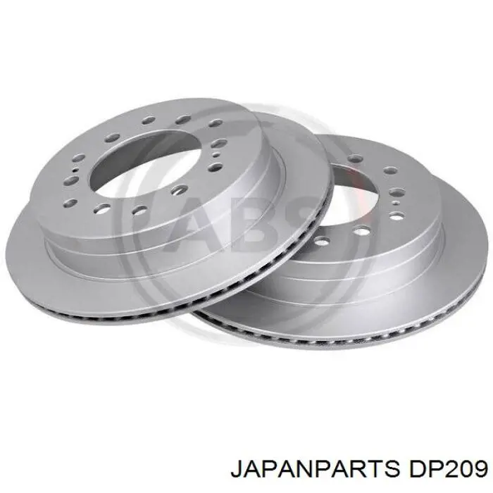 DP209 Japan Parts disco de freno trasero