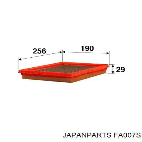 FA007S Japan Parts filtro de aire