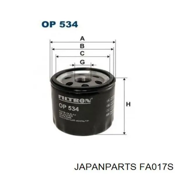 Comprar FA017S Japan Parts Filtro de aire