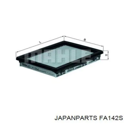 Filtro de aire 8A0074 Ridex