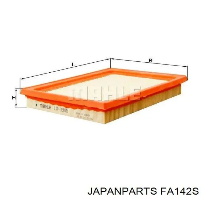 EAF327910 Open Parts Filtro de aire de motor
