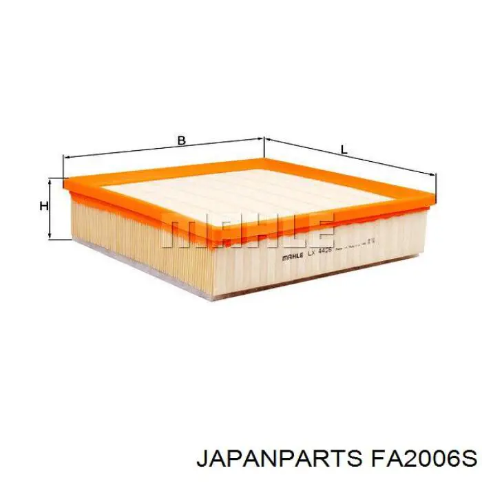 FA2006S Japan Parts filtro de aire