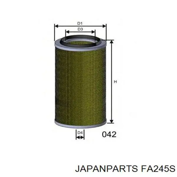 El filtro de aire Japan Parts FA245S precio, desde 16,80 EUR