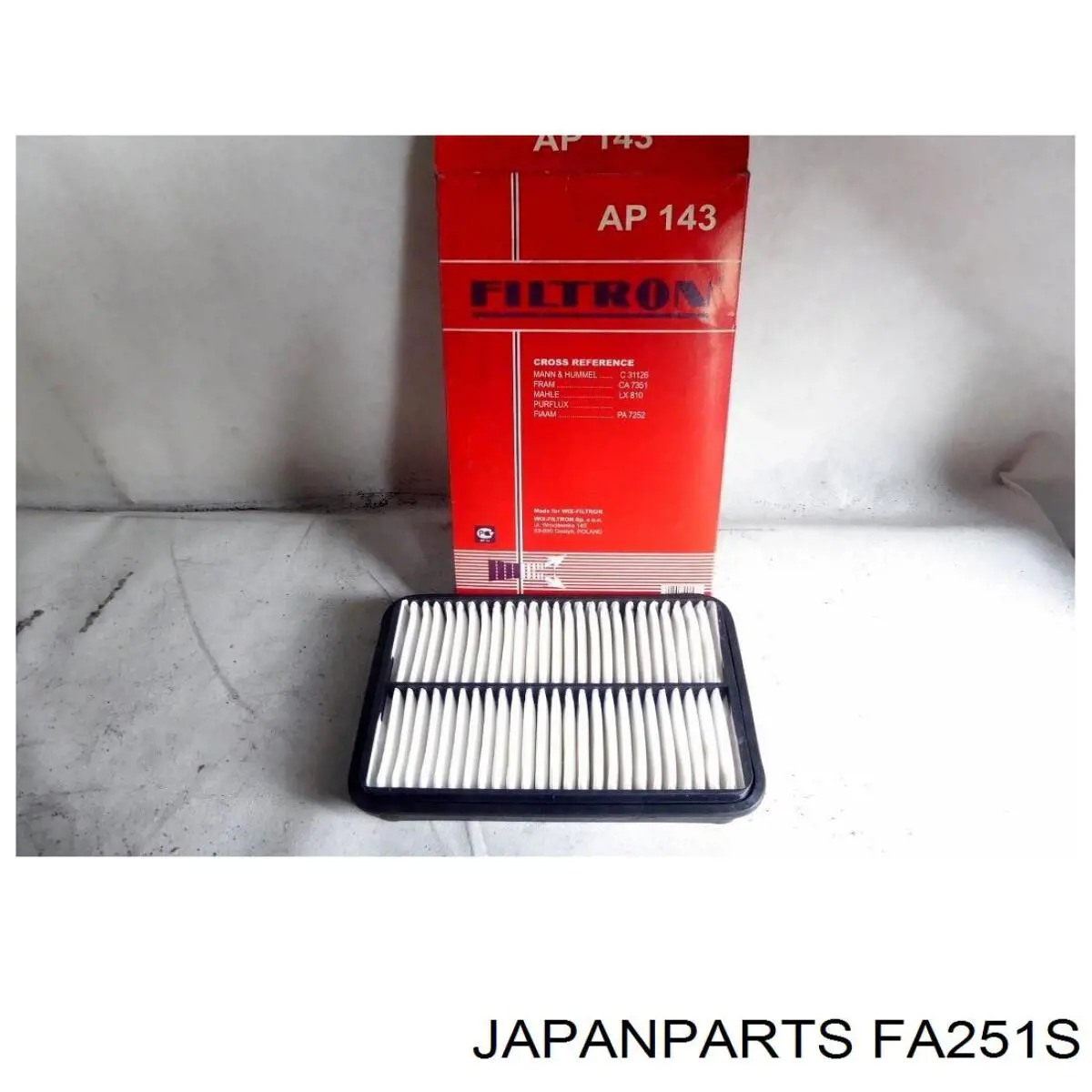 FA251S Japan Parts filtro de aire