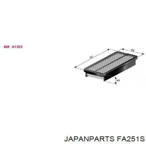 El filtro de aire Japan Parts FA251S precio, desde 11,73 EUR