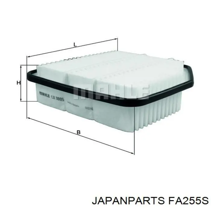 FA255S Japan Parts filtro de aire