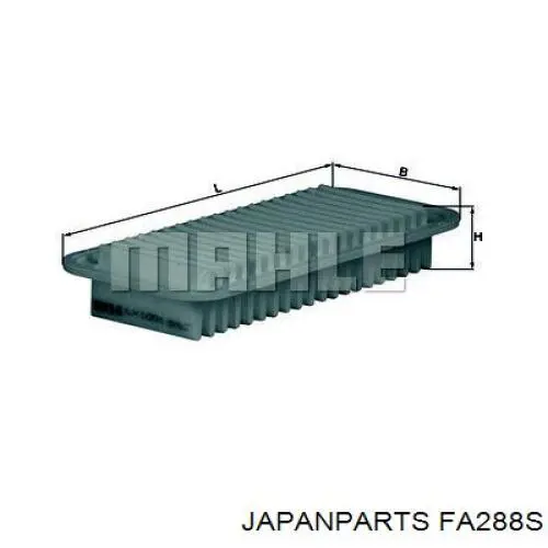 FA288S Japan Parts filtro de aire