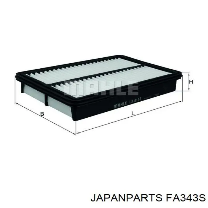 FA343S Japan Parts Filtro de aire de motor