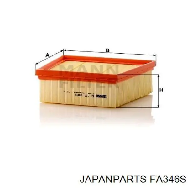 Filtro de aire FA346S Japan Parts