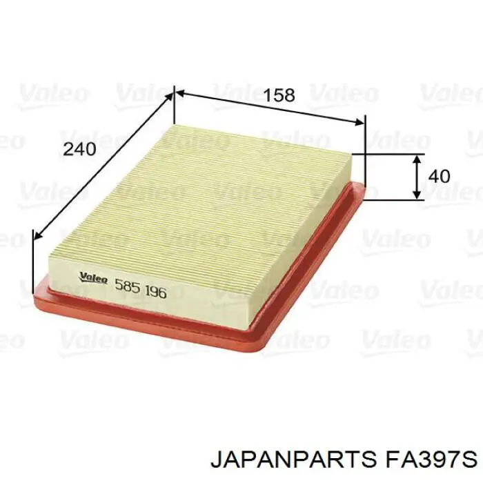 El filtro de aire Japan Parts FA397S precio, desde 7,21 EUR