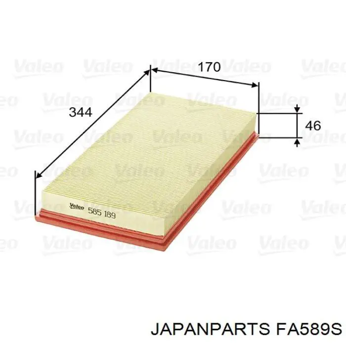 Comprar FA589S Japan Parts Filtro de aire
