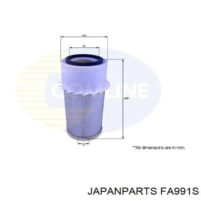 Filtro aire Japan Parts FA991S