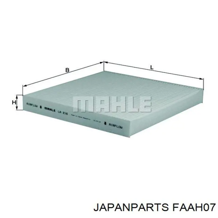 Filtro de cabina Japan Parts FAAH07 precio, desde 9,94 EUR