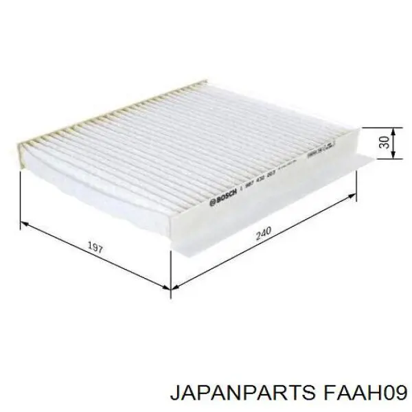 FAAH09 Japan Parts Filtro antipolen