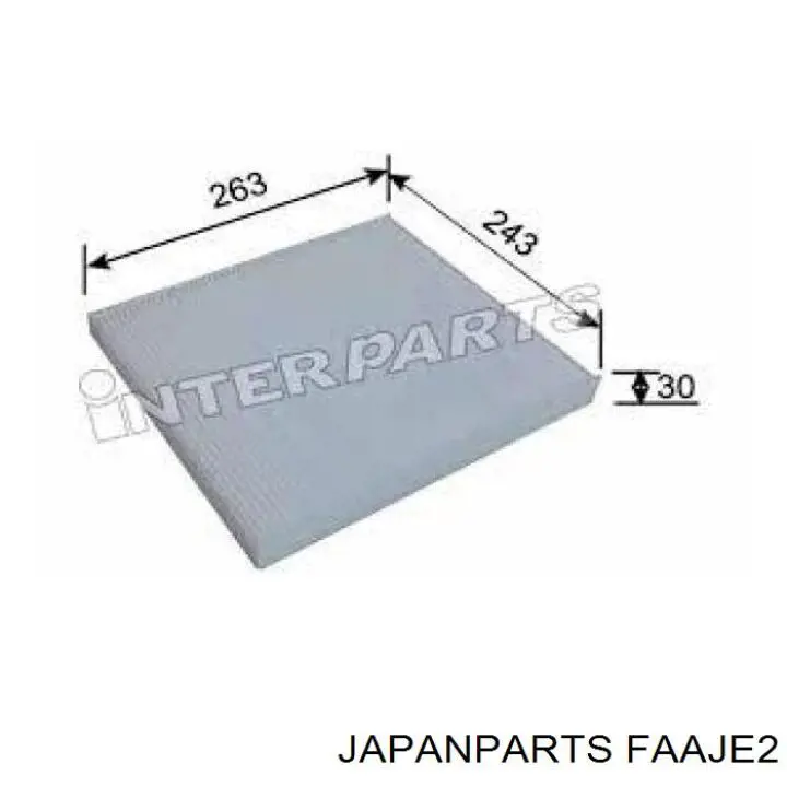 Filtro de cabina Japan Parts FAAJE2 precio, desde 10,57 EUR