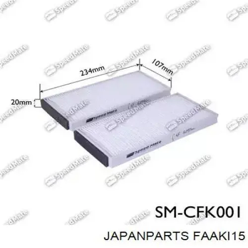 Filtro de polen Japan Parts FAAKI15
