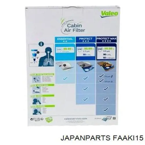 Comprar FAAKI15 Japan Parts Filtro de aire del habitáculo