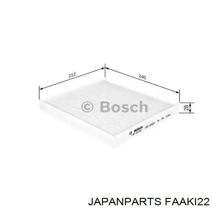 Filtro de cabina Japan Parts FAAKI22 precio, desde 9,08 EUR