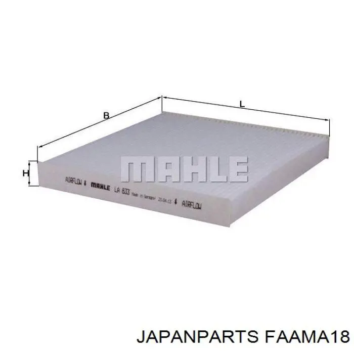 Filtro de cabina Japan Parts FAAMA18 precio, desde 10,01 EUR