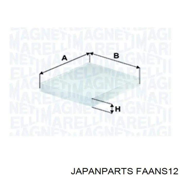 Filtro de cabina Japan Parts FAANS12 precio, desde 5,22 EUR