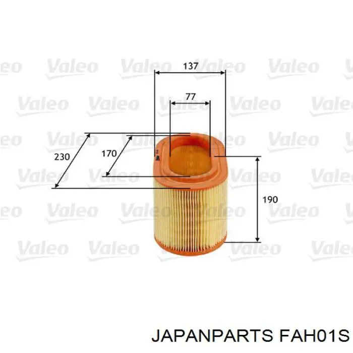 El filtro de aire Japan Parts FAH01S precio, desde 20,40 EUR