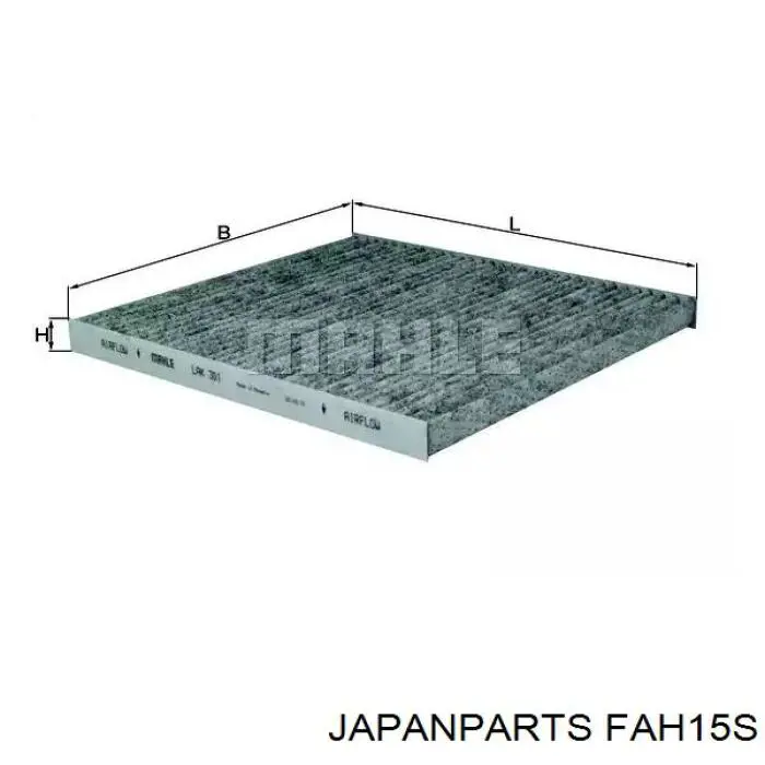 El filtro de aire Japan Parts FAH15S precio, desde 15,11 EUR