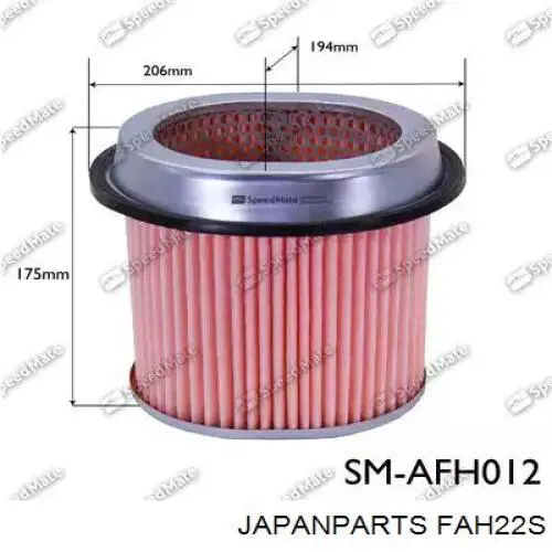 El filtro de aire Japan Parts FAH22S precio, desde 12,25 EUR