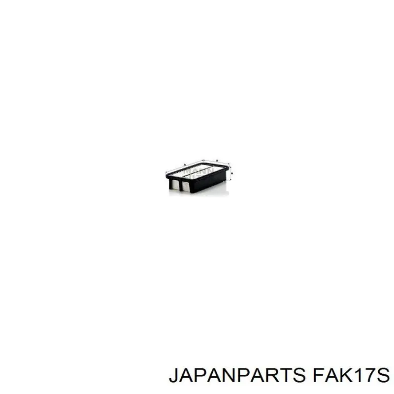 El filtro de aire Japan Parts FAK17S precio, desde 9,02 EUR