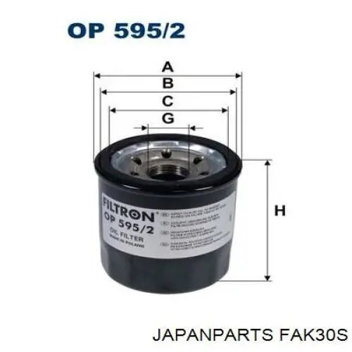 El filtro de aire Japan Parts FAK30S precio, desde 8,32 EUR