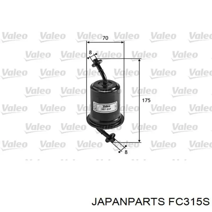 Filtro combustible Mazda 323 BG