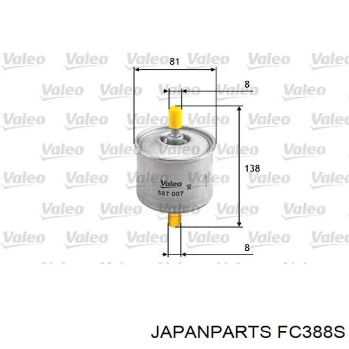 FC388S Japan Parts filtro combustible