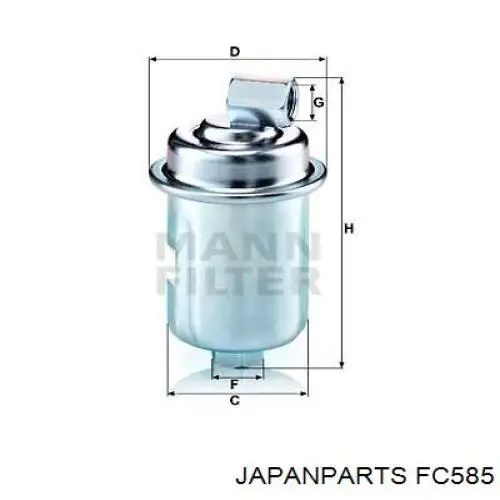 FC-585 Japan Parts filtro combustible