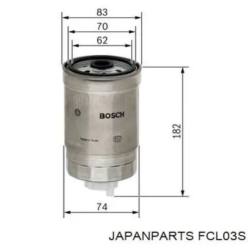 Filtro combustible Japan Parts FCL03S precio, desde 16,97 EUR
