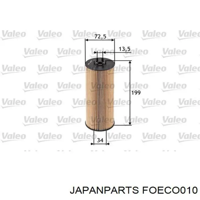 Filtro de aceite Japan Parts FOECO010 precio, desde 7,48 EUR